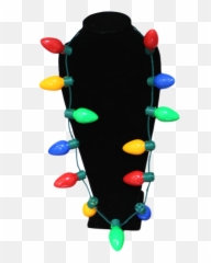 Christmas Light Bulb Necklace - png