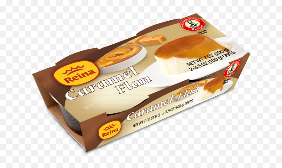 Caramel Flan - Reina Meals Flan De Dulce De Leche Reina Png,Flan Png