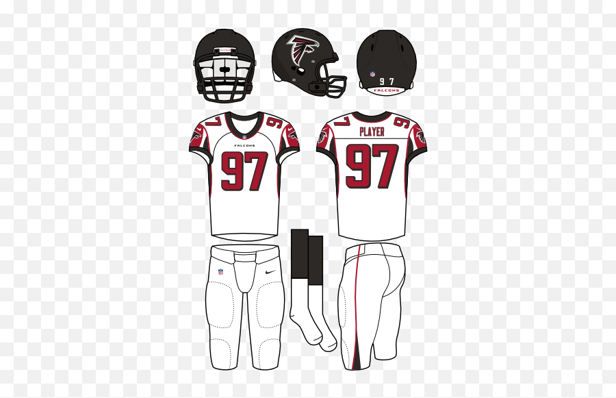 Atlanta Falcons Home Uniform Png Image - Baltimore Ravens Home Uniforms,Atlanta Falcons Png