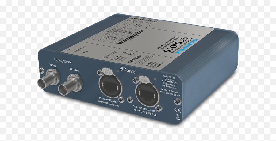 New Sdi To Dante Embedderde - Embedder From Sonifex Cabsat Dante To Sdi Audio Embedder Png,Dante Png