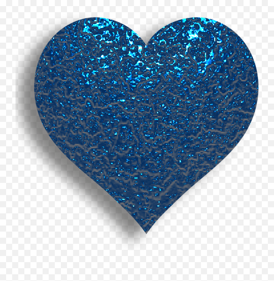 I Love Heart With All My Happy - Blue Love With Glitter Hd Png,Blue Glitter Png