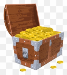 Open Treasure Chest Illustration - Box png