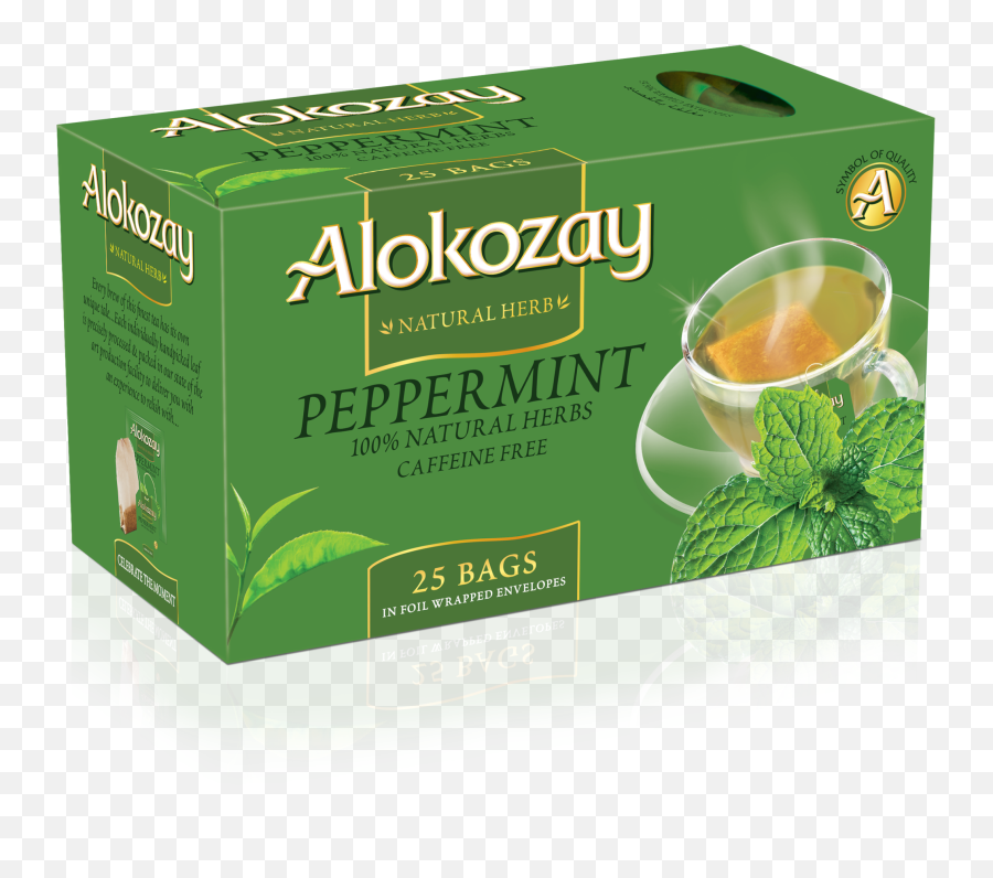 Peppermint - 25 Tea Bags Alokozay North America Alokozay Ginger And Lemon Tea Png,Peppermint Png