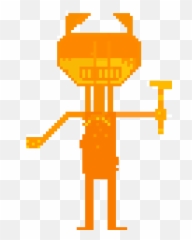 Lava Demon Ax Bendy - Pixel Art Clipart Full Size Clipart Clip Art Png,Lava Png