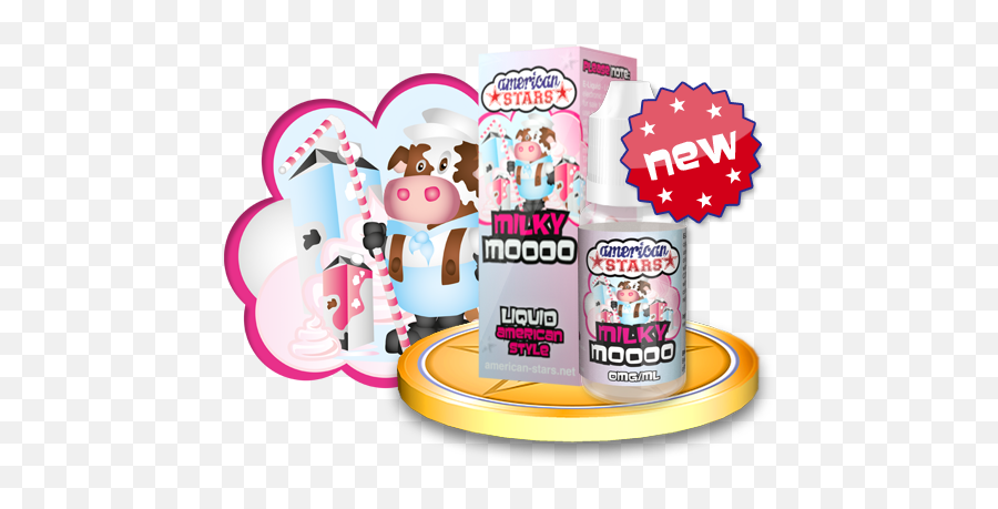 Download Hd Moooo Flavour Fun - American Stars Milky Moo Png,American Stars Png