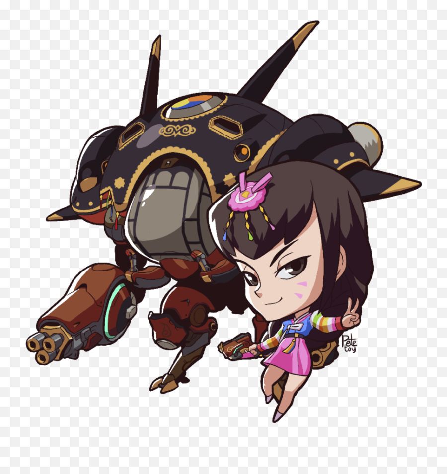 D Va Palanquin Alternate By Petetoy - Overwatch D Va Cute Overwatch Cute Spray Skins Png,D.va Png