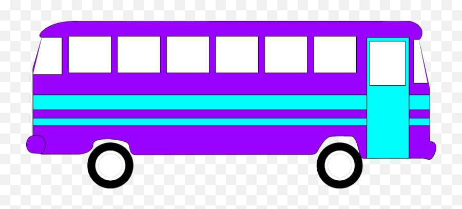 Clipart Bus Transparent Background Picture 428600 - Purple Bus Clipart Png,Bus Transparent Background