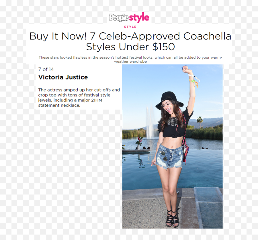 Victoria Justice Wearing 21hm - Victoria Justice Png,Victoria Justice Png