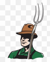 467ra - Farmer with hat and pitchfork Illustration Vector Pitchfork Clipart png