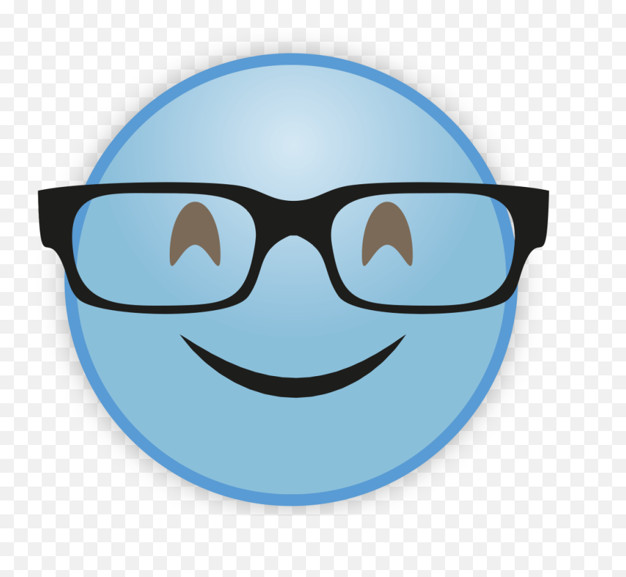 Sky Blue Emoji Png Picture Mart - Funny Emoji,Glasses Emoji Png