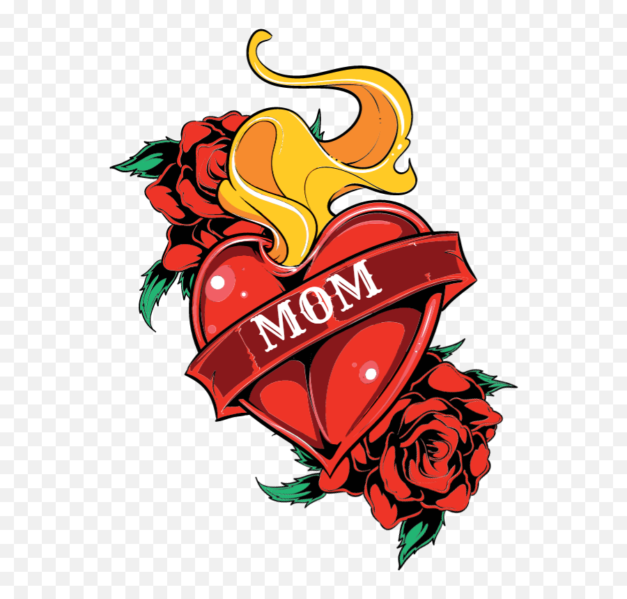 Mom Tattoo - Mom Heart Tattoo Png,Mom Tattoo Png