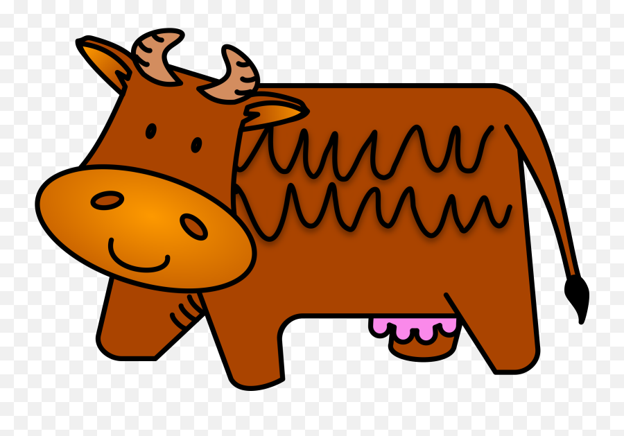 Brown Cow Clipart Png - Free Clipart Cow Brown,Cow Clipart Png