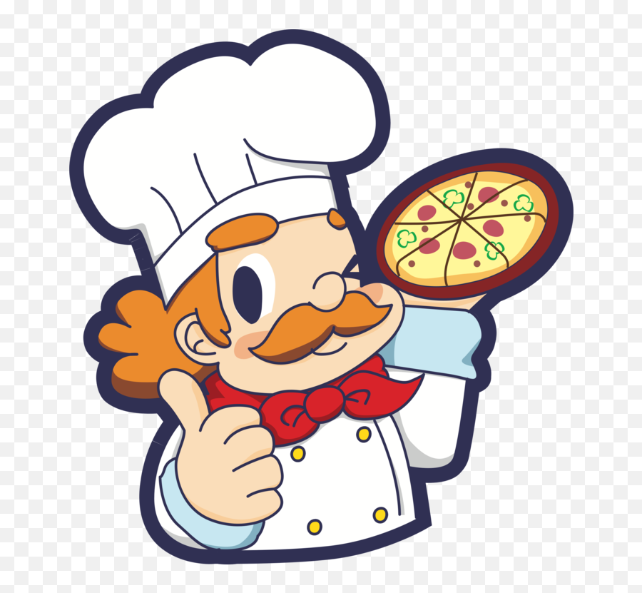 Sticker Cheek Cartoon Png Clipart - Pizza Chef Animated Png,Pizza Cartoon Png