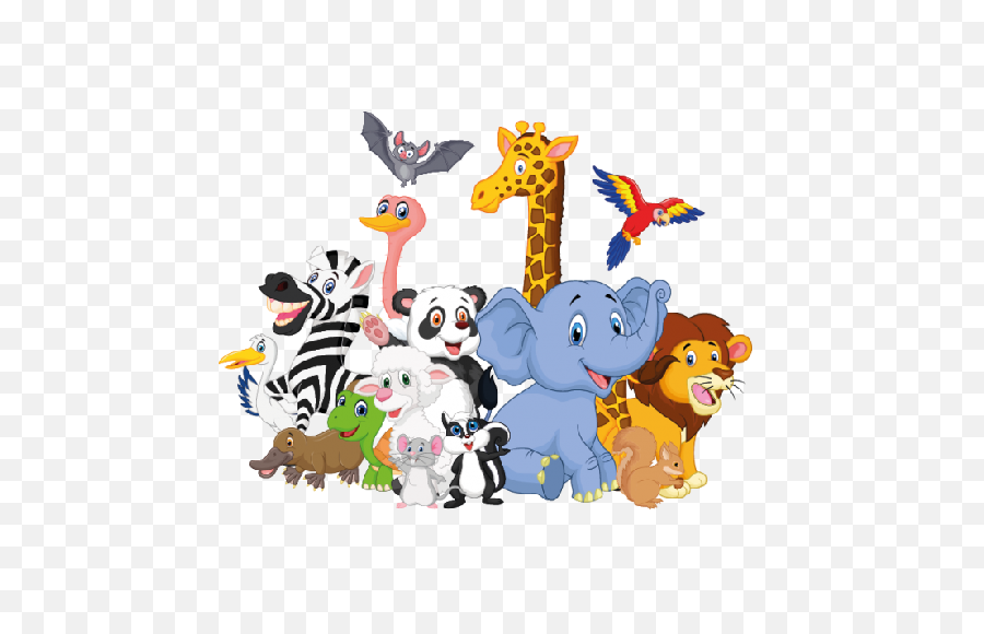 Download Hd Jungle Animals Free To Copy Png Group - Group Of Animals Clipart,Jungle Png