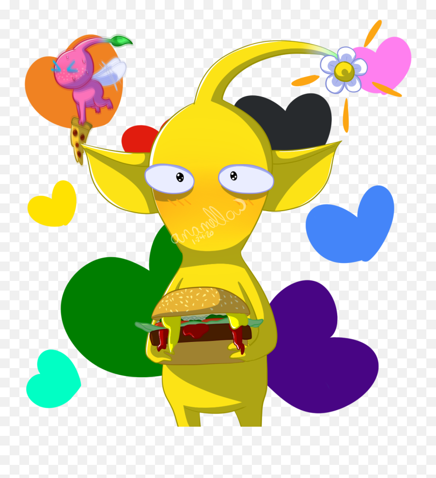 Download Finally Some Pikmin Art Got Inspired After - Pink Pikmin Png,Pikmin Png