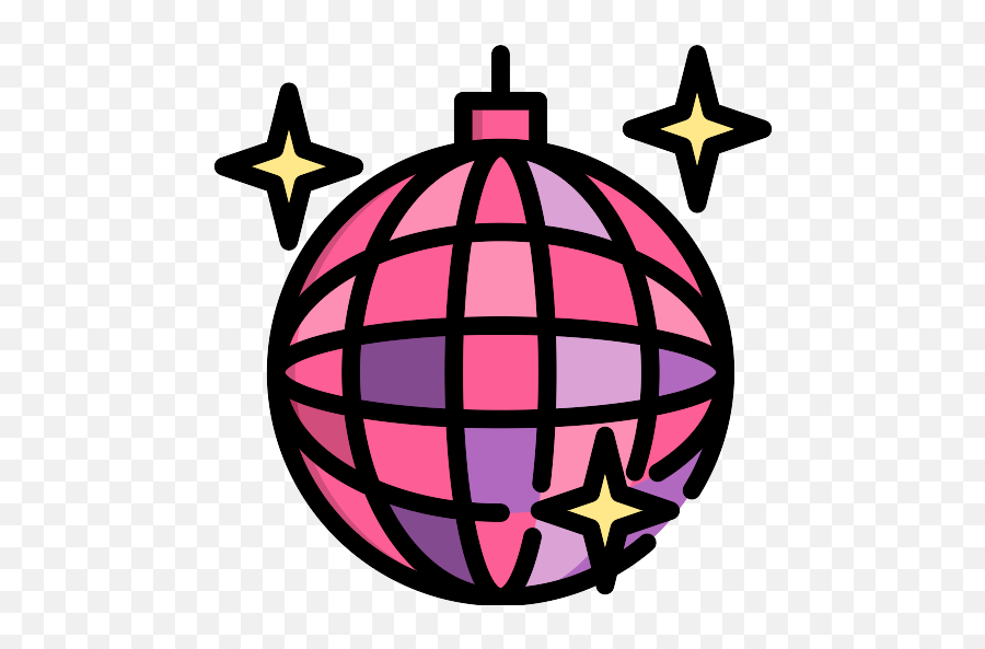 Disco Ball Png Icon - Shape Sphere Black And White,Disco Png