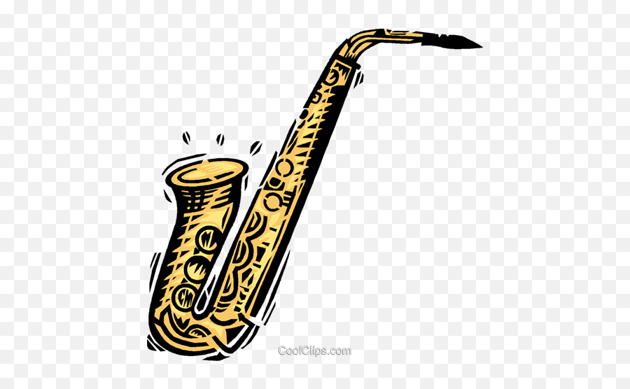 Saxophone Royalty Free Vector Clip Art - Saxophone Clipart Vector Png,Saxophone Clipart Png