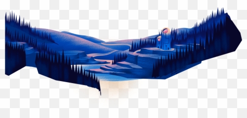 Futuristic Camp Site In Forest The City - Horizontal png