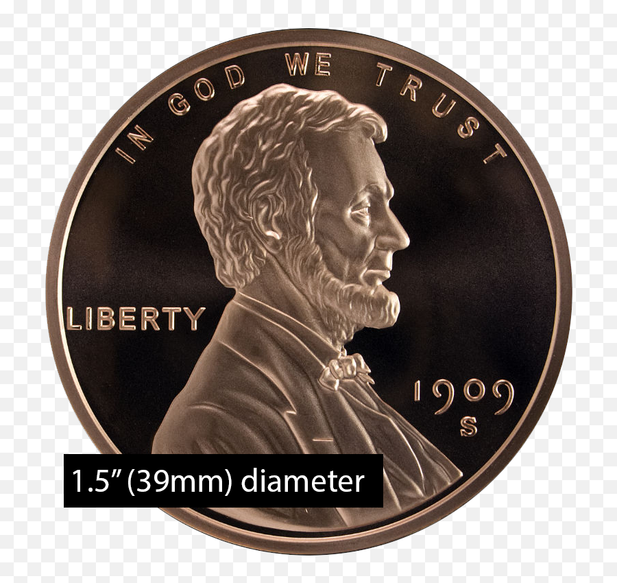 1 Oz Copper Lincoln Wheat Penny - Lincoln Cent Png,Pennies Png