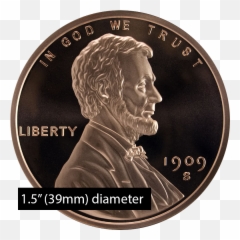 1 Oz Copper Lincoln Wheat Penny - Lincoln Cent Png,Pennies Png