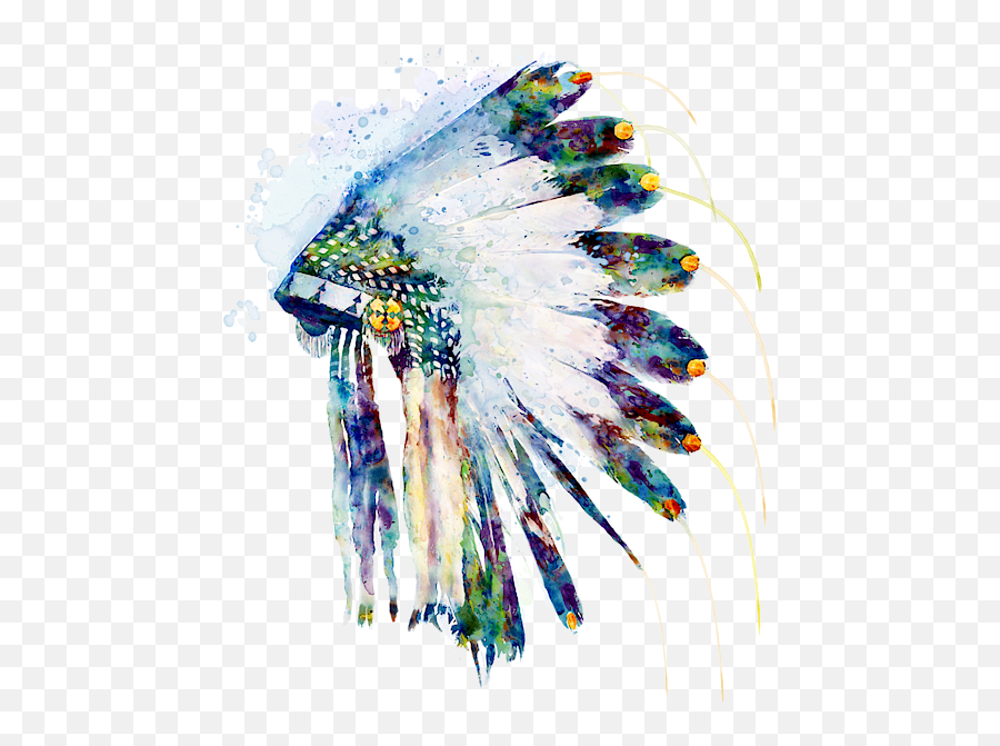 Indian Colorful Headdress Kids T - Indian Headdress Art Png,Indian Headdress Png