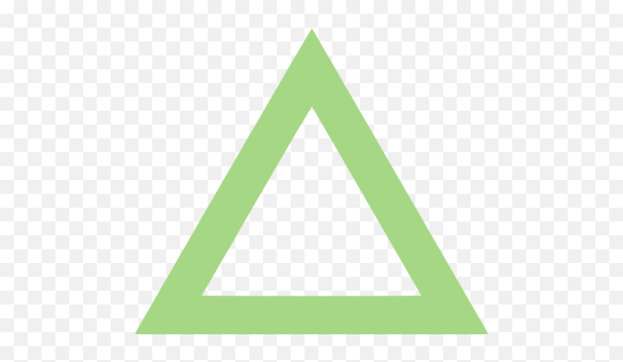 Guacamole Green Triangle Outline Icon - Transparent Green Triangle Outline Png,Green Triangle Png