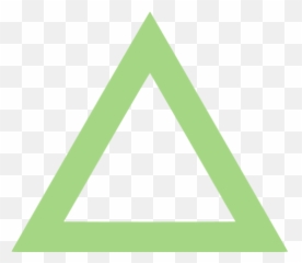 Guacamole Green Triangle Outline Icon - Transparent png