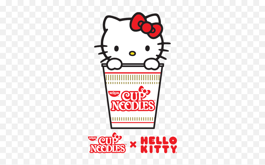 Cup Noodles X Hello Kitty Collab - Hello Kitty X Cup Noodles Png,Hello Kitty Logo