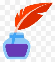Quill With Ink Icon - Poem Png Free