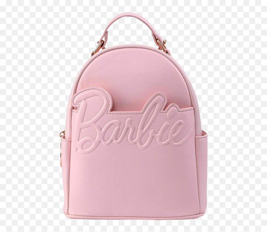 Faux Leather Convertible Mini Backpack - Loungefly Barbie Convertible Mini Backpack Png,Barbie Iron On Logo