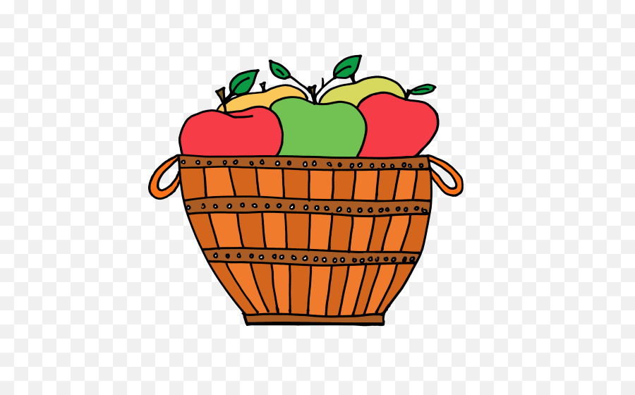 Download Hd Clipart Apple Basket - Basket Of Apples Clipart Apples In A Fruit Basket Clipart Png,Apple Clipart Transparent