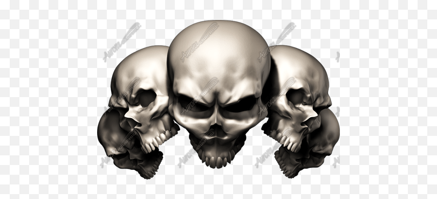 5 Skulls - Green Skull Decals Png,Skulls Transparent