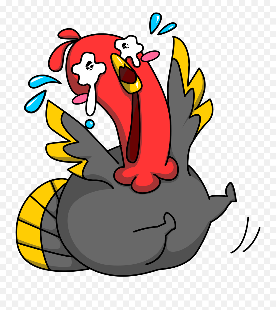 Clipart Chicken Thanksgiving - Clipart Turkey Cartoon Hand Png,Thanksgiving Clipart Transparent