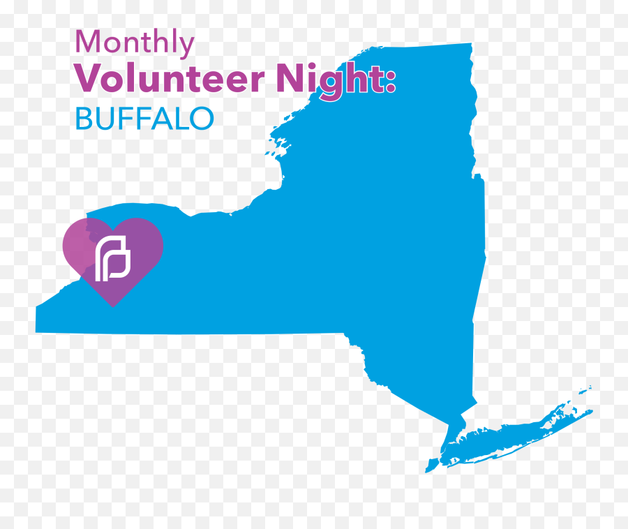 Planned Parenthood May Volunteer Night Volunteerwny - New York State Map Outline Png,Planned Parenthood Logo Transparent