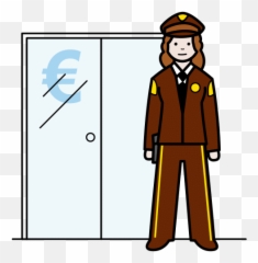Security Guard In Arasaac Global Symbols - Standing Around Png,Security Guard Png