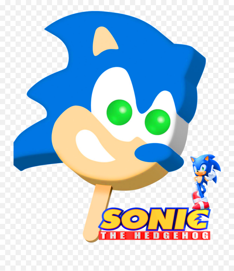 Frankies Frozen Treats - Sonic Face Bar Popsicle Png,Classic Sonic Icon