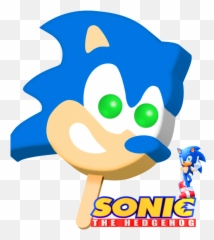 Frankies Frozen Treats - Sonic Face Bar Popsicle png