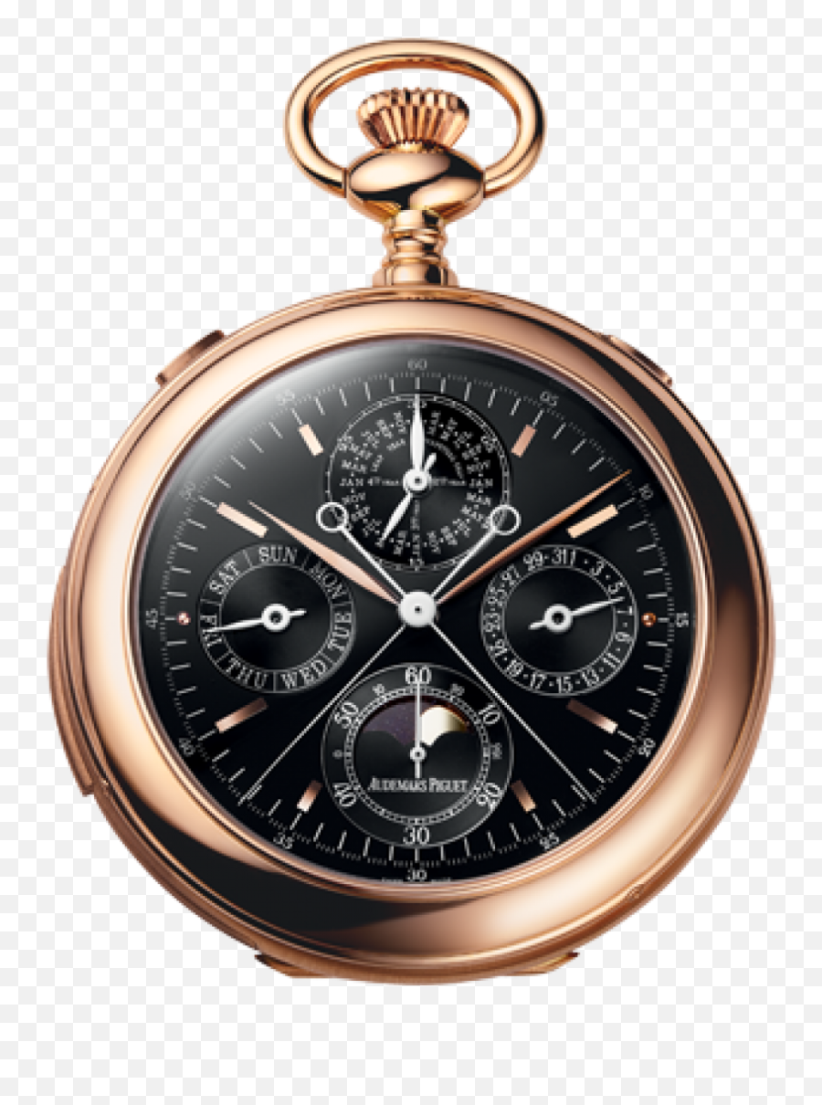 Audemars Piguet 25701oroo000xx03 Classique Pocket - Watch 52mm Black Index Rose Gold Brand New Png,Pocket Watch Png