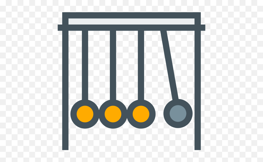 Newtons Cradle Sciencie Scientific Free Icon - Iconiconscom Icon Png,Pendulum Icon