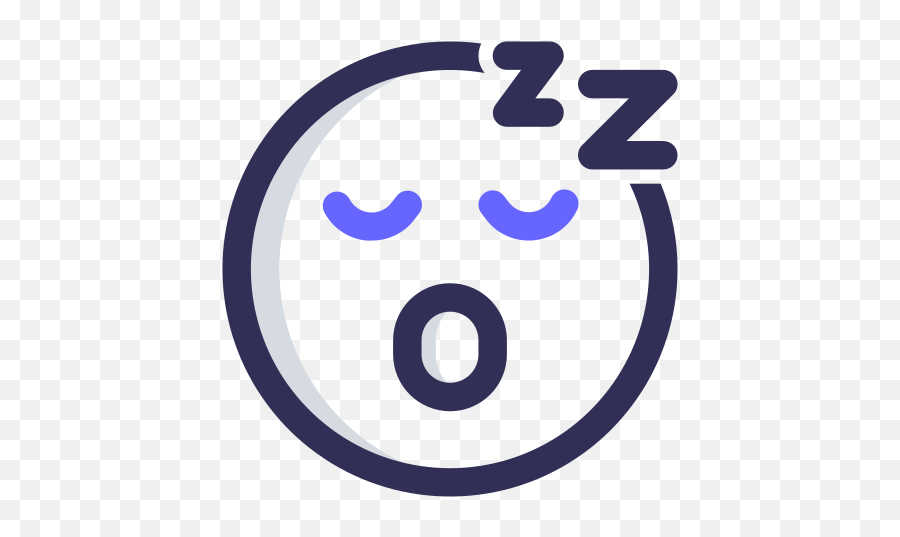 Sleeping Emo Emoticon Face Emoji Free Icon - Iconiconscom Icon Png,Sleeping Zzz Icon