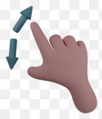 Premium Zoom Hand Gesture 3d Illustration Download In Png - Sign Language