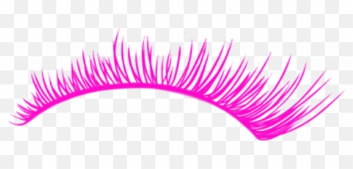 Eyelashes Clipart Pink - Transparent png