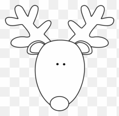 Reindeer Template Transparent U0026 Png Clipart Free Download - Ywd Hot Chocolate Labels For Christmas,Reindeer Clipart Png