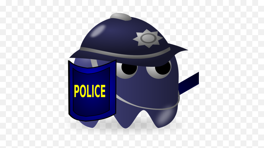 Game Policeman Icon Vector Image Public Domain Vectors - Pacman Police Png,Police Officer Icon Png