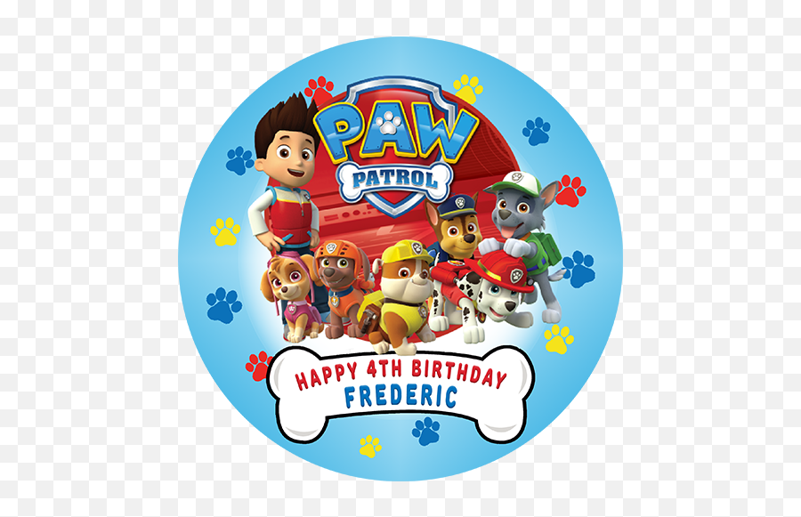 Download Free Png Paw Patrol - Paw Patrol Personalised Cake Topper,Paw Patrol Png