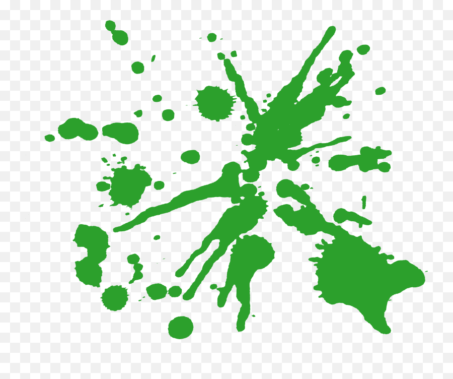 Green Paint Splatters Transparent - Green Paint Splatter Png,Green Transparent Background