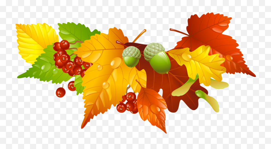 Leaves Clipart Decoration - Autumn Leaves Free Clipart Png,Decor Png