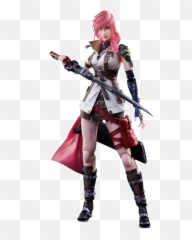 Dissidia Final Fantasy - Lightning Play Arts Kai 10 Inch Action Figure Png,Final Fantasy Png