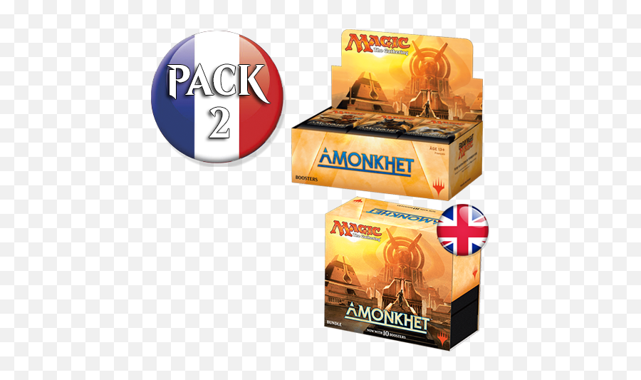 Amonkhet Pack 2 Vf Boite Bundle - Magic Bazar Magic The Gathering Amonkhet Booster Box Png,Amonkhet Logo