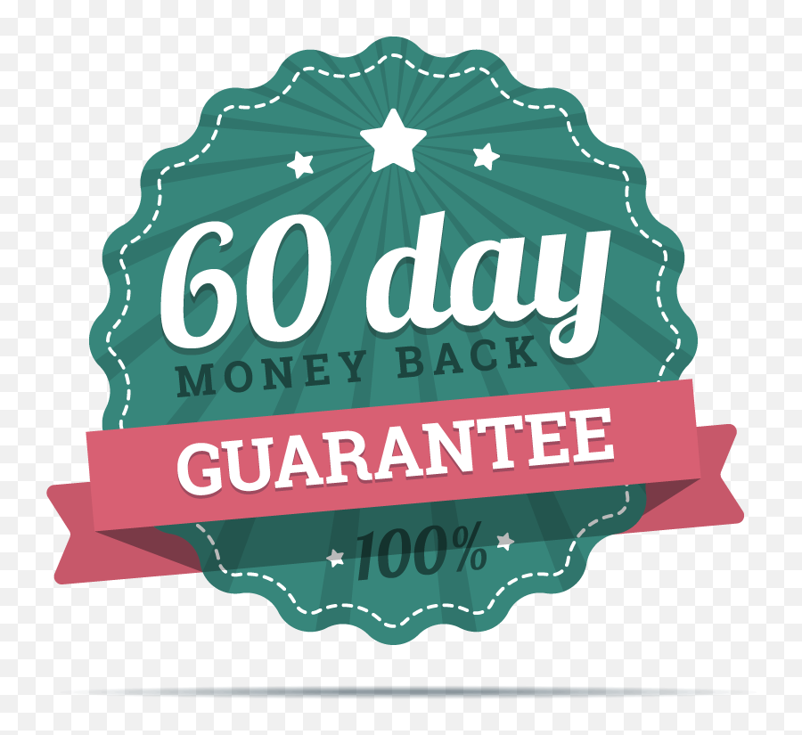 60 Day Money Back Guarantee Png - Money Back Guarantee For Label,Money Back Guarantee Png